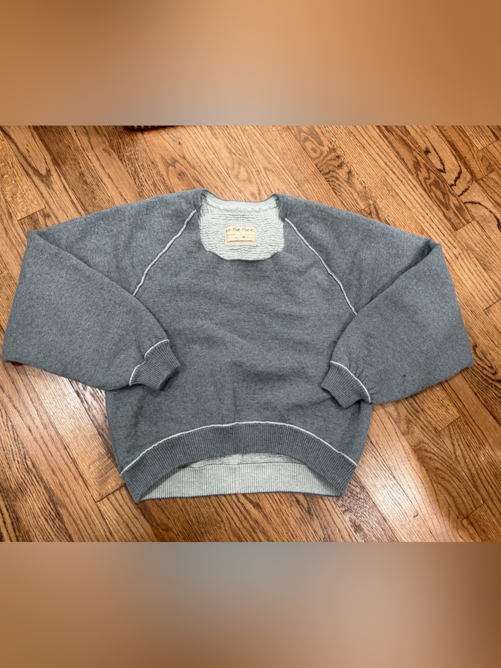 We The Free Midnights Pullover Heather Gray Size XS
